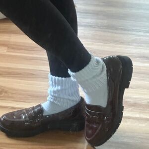 Clark's burgundy loafers women’s 10